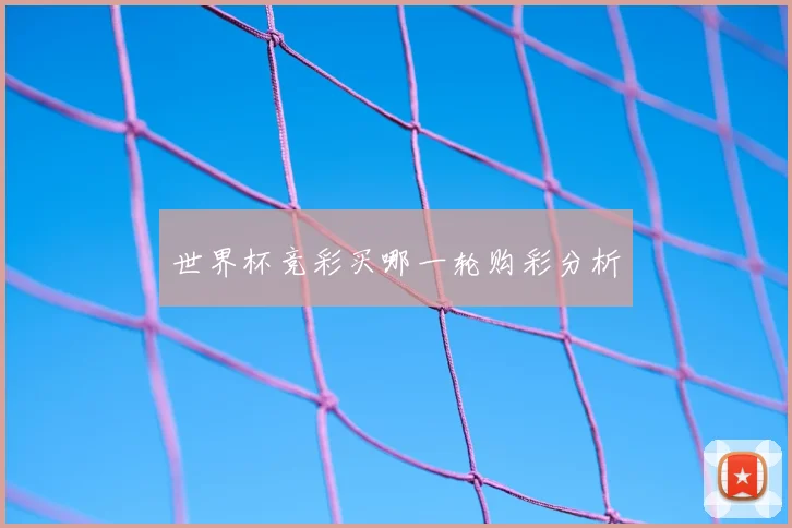 世界杯竞彩买哪一轮购彩分析
